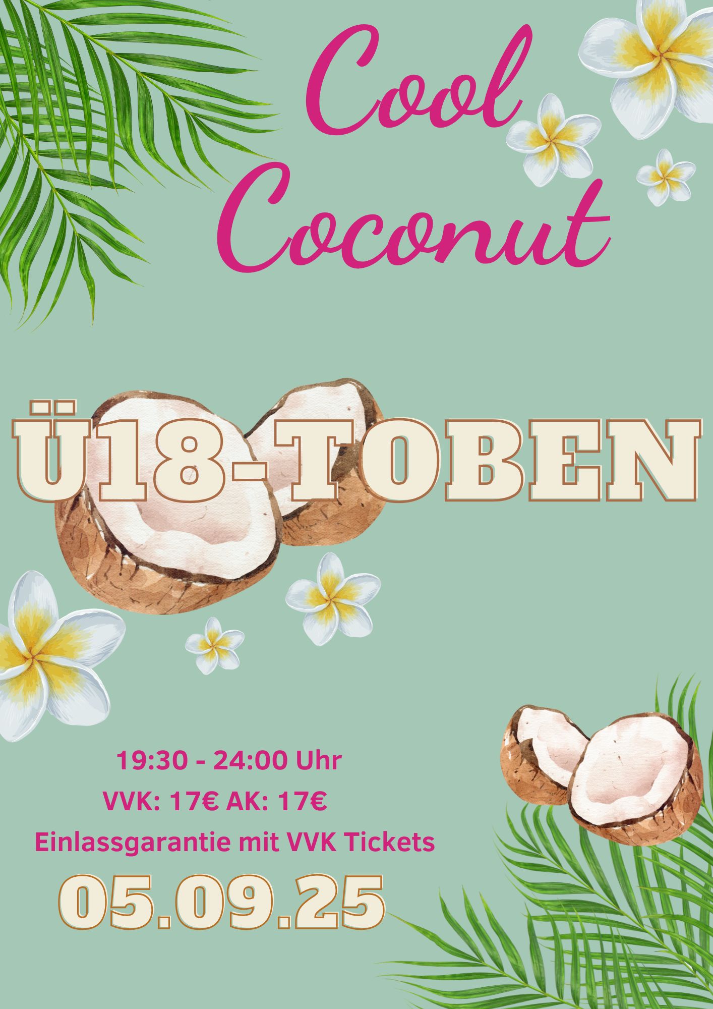 Plakat Ü18-Toben September
